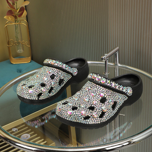 Rhinestone Bling Casual Sandals