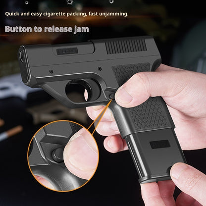Gun-type Windproof Gas Lighters Cigarette Case