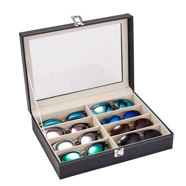 Leather Multi Sunglasses Organizer