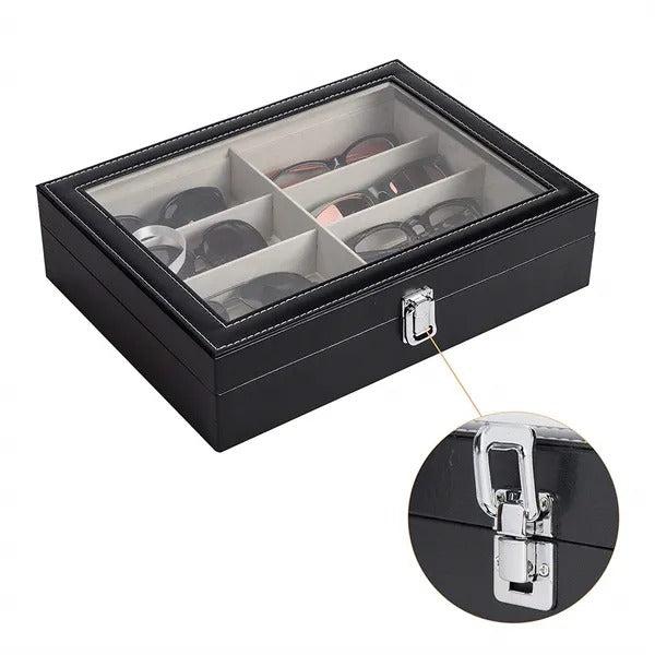 Leather Multi Sunglasses Organizer