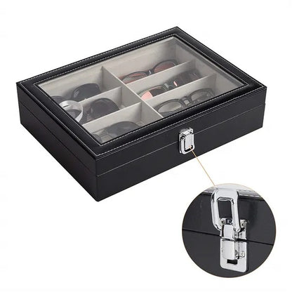 Leather Multi Sunglasses Organizer